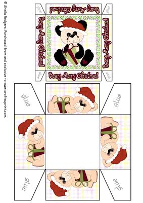 3 Inch Gift Box - Christmas Teddy 3