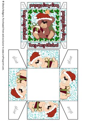 3 Inch Gift Box - Christmas Teddy 4
