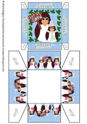 3 Inch Gift Box - Christmas Penguin 3