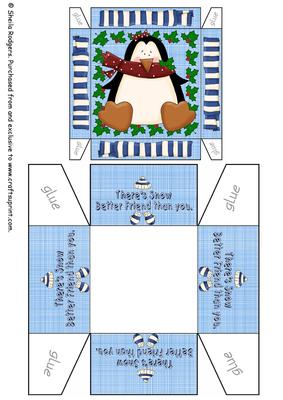 3 Inch Gift Box - Christmas Penguin 4
