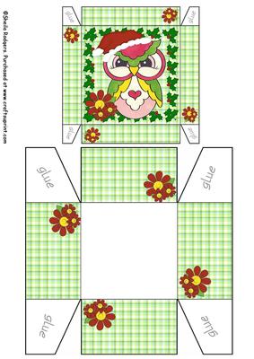 3 Inch Gift Box - Christmas Owl 3