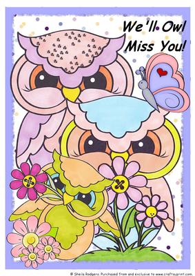 A4 We'll Owl Miss You