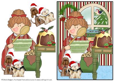 Grandma Prepares for Christmas