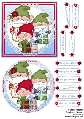 Christmas Gnomes with Gifts