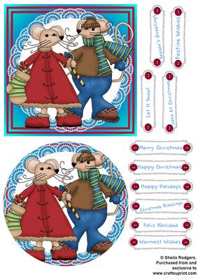 Christmas Mice - Couple 1