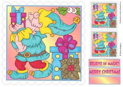 8x8 Topper and Tags - Gnome for Christmas 4
