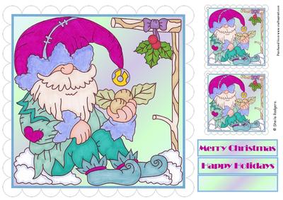 8x8 Topper and Tags - Gnome for Christmas 5