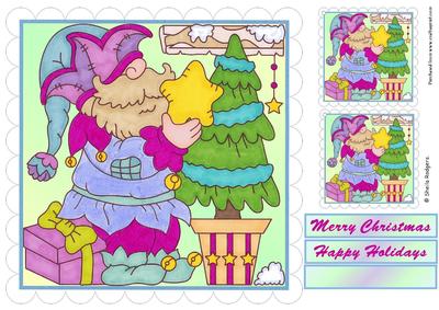 8x8 Topper and Tags - Gnome for Christmas 6