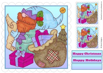 8x8 Topper and Tags - Gnome for Christmas 7