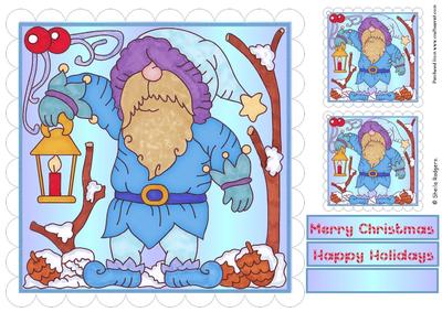 8x8 Topper and Tags - Gnome for Christmas 8