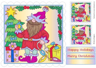 8x8 Topper and Tags - Gnome for Christmas 10