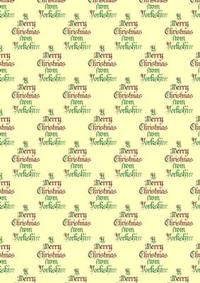 Merry Christmas from Yorkshire Backing Paper