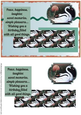 Birthday Cluster - Swans