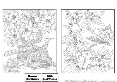 Digital Stamps - Birds 1