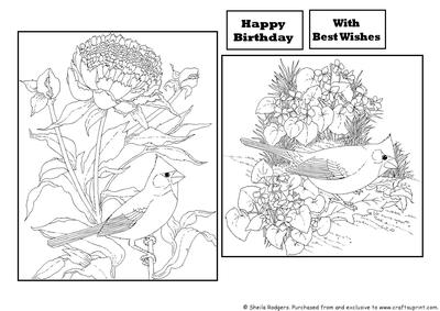 Digital Stamps - Birds 2