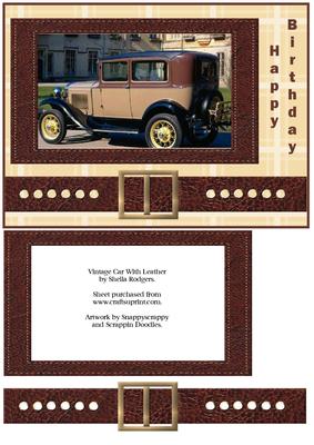 Vintage Car with Leather