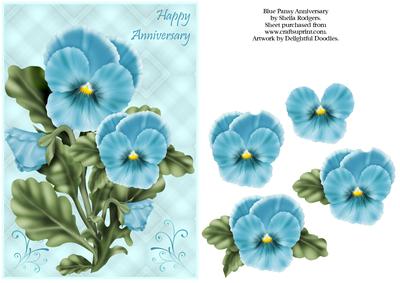 Blue Pansy Anniversary