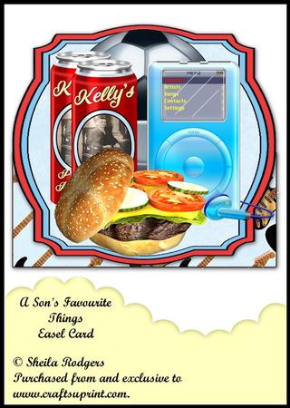 Easel Card - a Son's Favourite Things