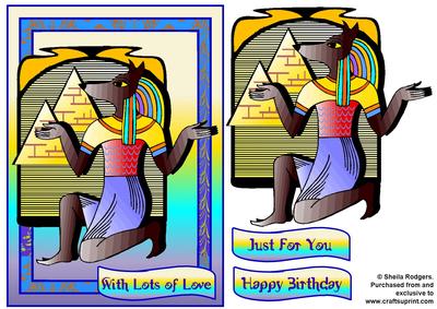 Egyptian God and Pyramids