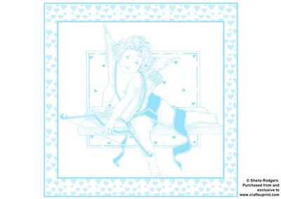 Valentine Cupid 3 - Blue