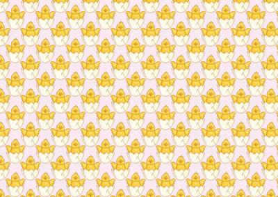 Little Chicks Backing Paper on Pink