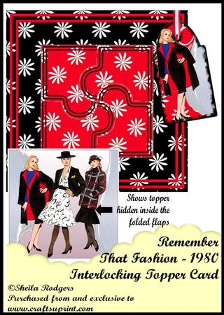 Interlocking Topper Card - Remember That Fashion? 1980