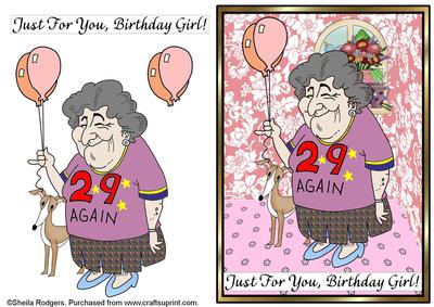 Aged Birthday Girl