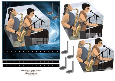 Rock Concert 3 - Sax and Keyboard