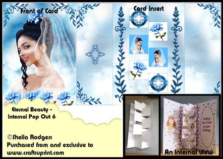Internal Pop Out 6 Card - Eternal Beauty