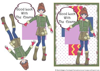 Young Girl Good Luck with Exams 3