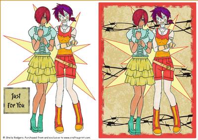 Manga Girls on Flash 1