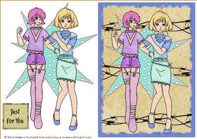 Manga Girls on Flash 9