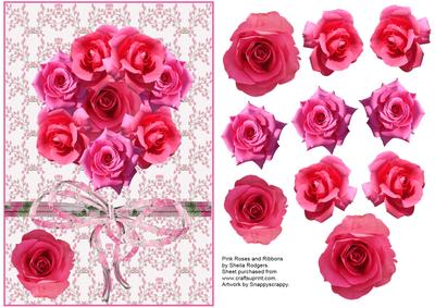 Pink Roses and Ribbons