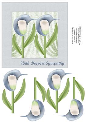 Blue Cala Lily Sympathy