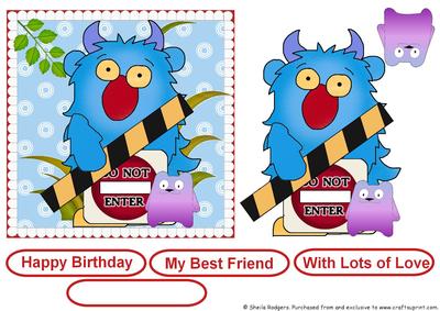 Silly Monster with Bear