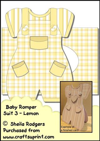 Baby Romper Suit 3 - Lemon