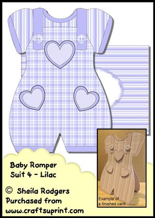 Baby Romper Suit 4 - Lilac