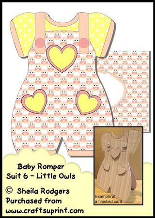 Baby Romper Suit 6 - Little Owls