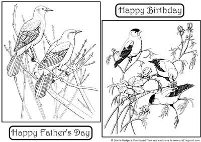 Digital Stamps - Birds 5