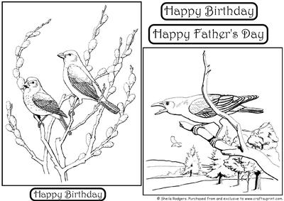 Digital Stamps - Birds 6