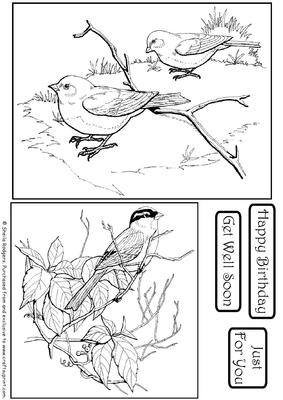 Digital Stamps - Birds 9