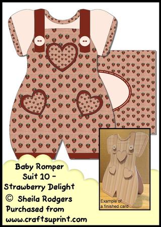 Baby Romper Suit 10 - Strawberry Delight