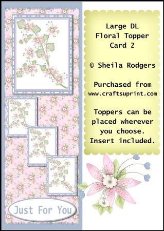Large Dl Floral Topper Card 2