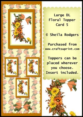 Large Dl Floral Topper Card 5