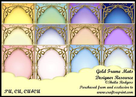 Gold Frame Mats