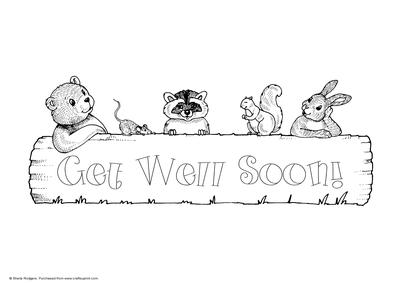 Digital Stamp - Woodland Animals Gws