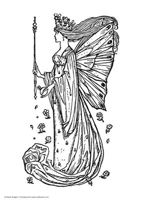 Digital Stamp - Fairy Queen