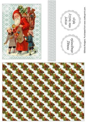 Vintage Christmas Quick Card 1