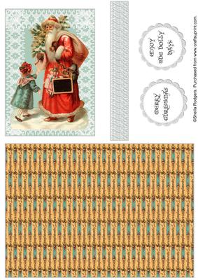 Vintage Christmas Quick Card 2