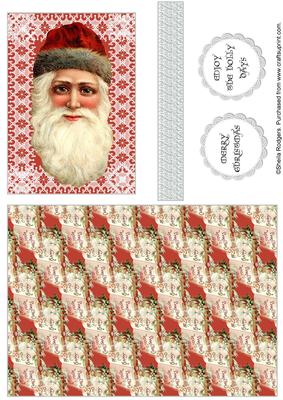 Vintage Christmas Quick Card 3